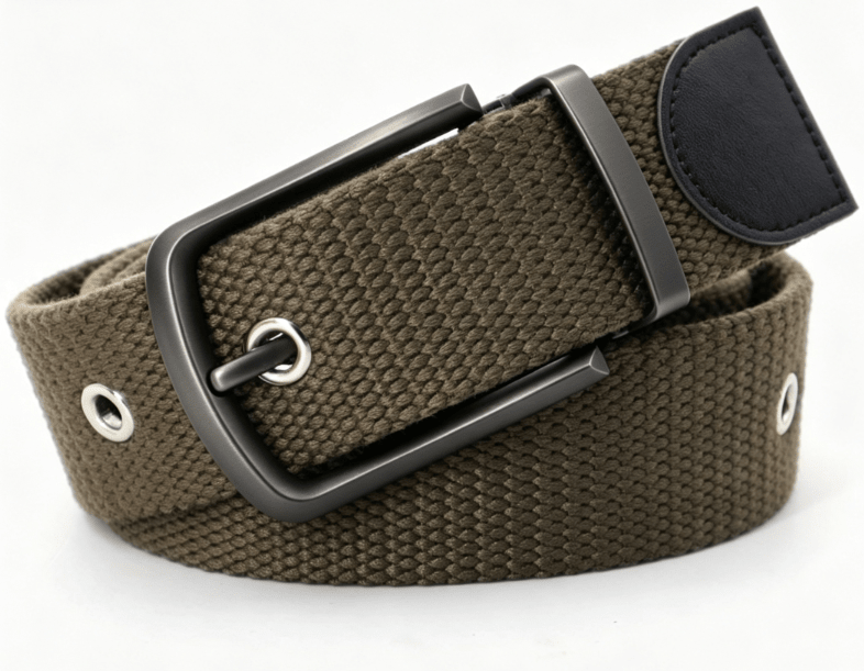 Ceinture en toile pour homme, modèle Pamu - La Boutique de la Ceinture