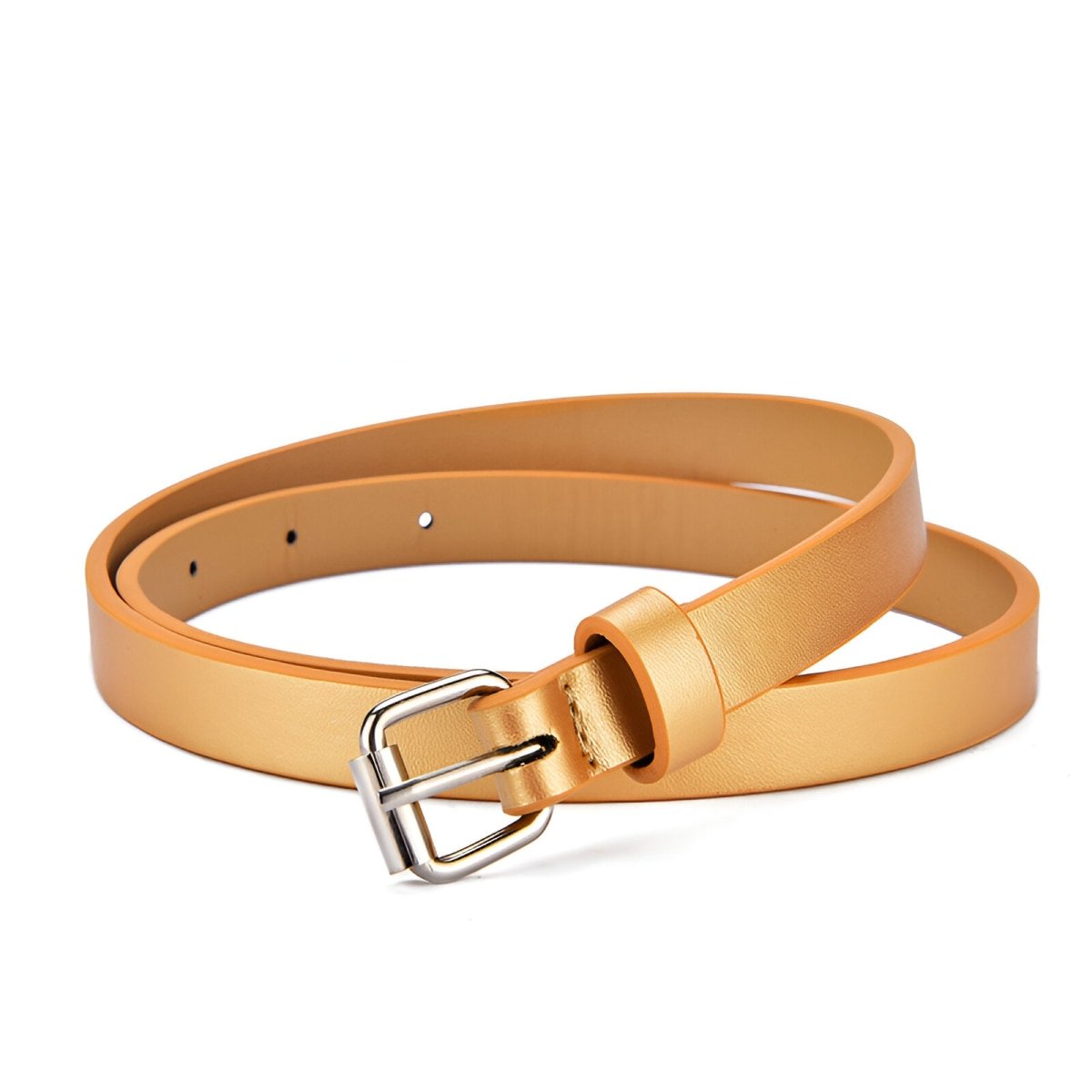 Ceinture enfant ajustable pour fille ou garçon en simili vegan, boucle argentée, modèle Timy - La Boutique de la Ceinture