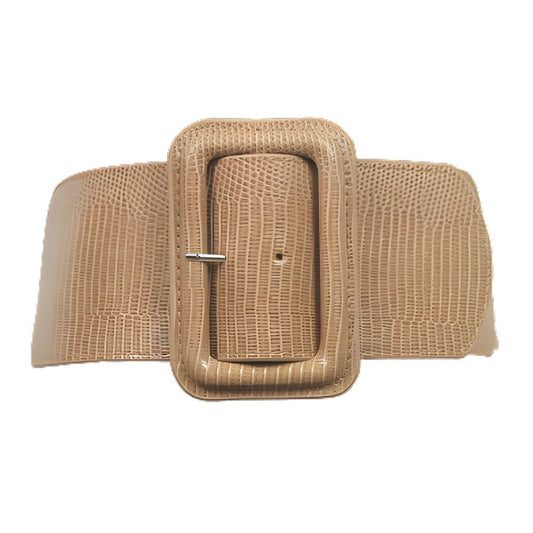 Ceinture Extra Large XXL à taille élastique avec large boucle, modèle Abby - La Boutique de la Ceinture