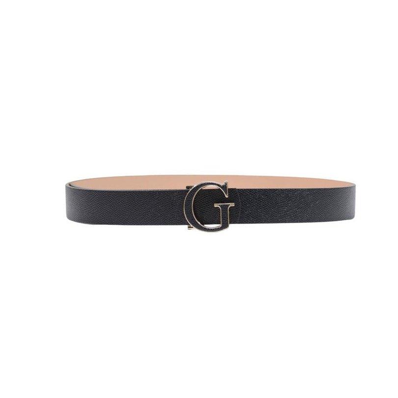 Ceinture Femme Guess Amorette Noire Logo G - La Boutique de la Ceinture