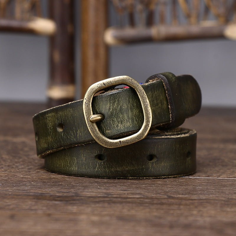 Ceinture fine en cuir pour femme, modèle Arria - La Boutique de la Ceinture