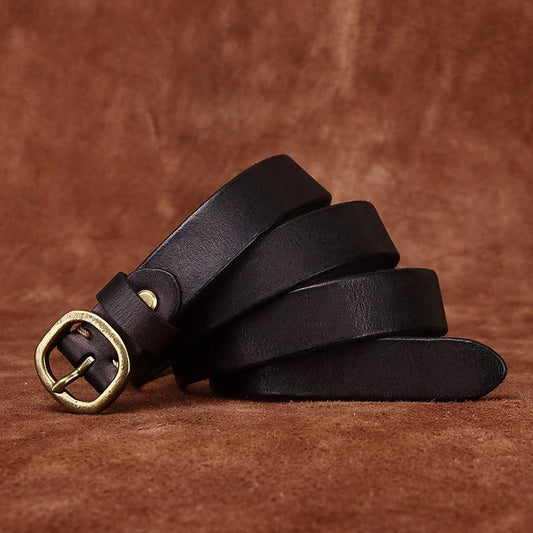 Ceinture fine en cuir pour femme, modèle Arria - La Boutique de la Ceinture