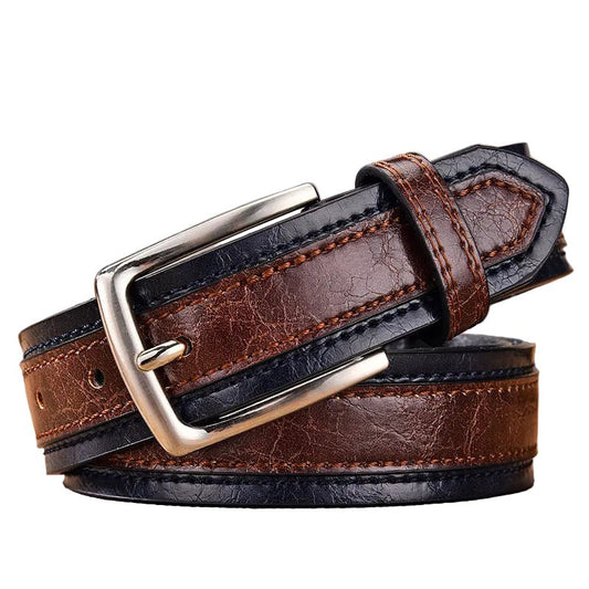 Ceinture homme bicolore style Vintage, modèle Denver - La Boutique de la Ceinture