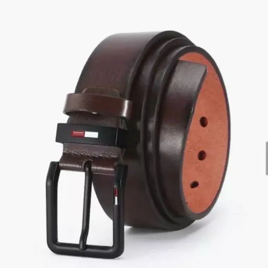 Ceinture Homme Cuir Large 3,8 cm Boucle Noire Mate - La Boutique de la Ceinture