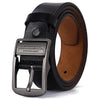 Ceinture Homme Cuir Noir Boucle Métal Signature - La Boutique de la Ceinture
