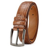 Ceinture Homme Effet Crocodile Classique à Boucle Ardillon, modèle Crédo - La Boutique de la Ceinture