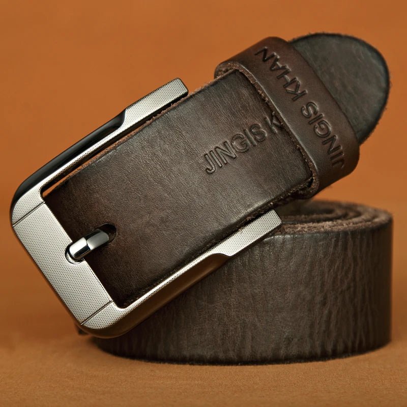 Ceinture Homme en Cuir Véritable avec Boucle Métal , modèle Paolo - La Boutique de la Ceinture