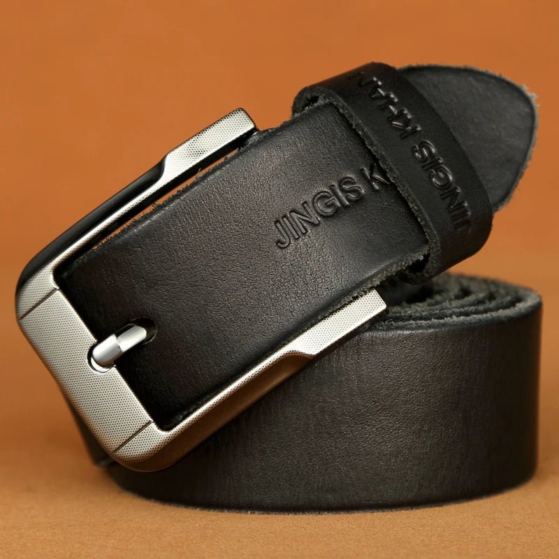 Ceinture Homme en Cuir Véritable avec Boucle Métal , modèle Paolo - La Boutique de la Ceinture