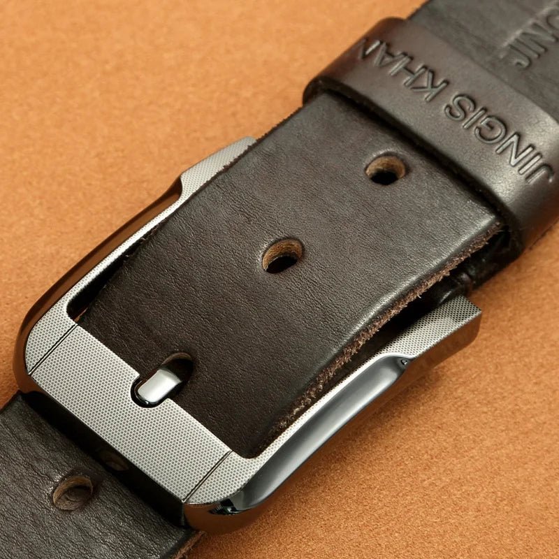 Ceinture Homme en Cuir Véritable avec Boucle Métal , modèle Paolo - La Boutique de la Ceinture