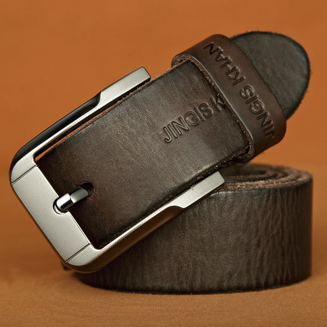 Ceinture Homme en Cuir Véritable avec Boucle Métal , modèle Paolo - La Boutique de la Ceinture
