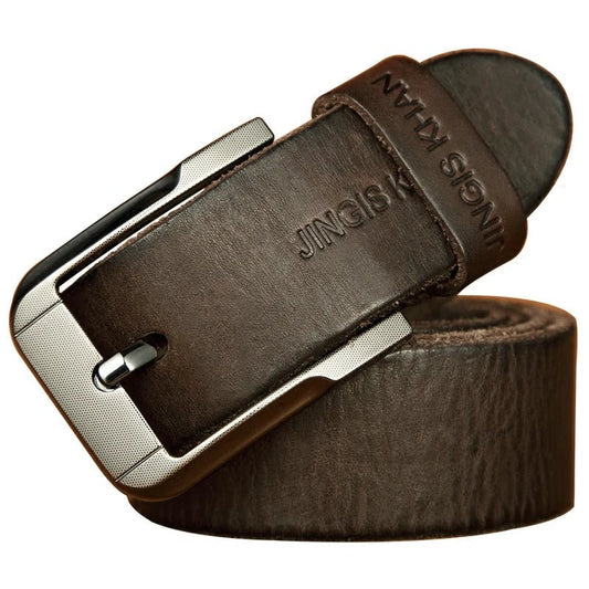 Ceinture Homme en Cuir Véritable avec Boucle Métal , modèle Paolo - La Boutique de la Ceinture
