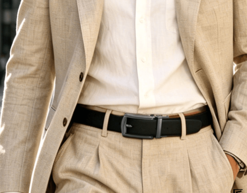 Ceinture Homme Suédée à Boucle Automatique , modèle Martin - La Boutique de la Ceinture