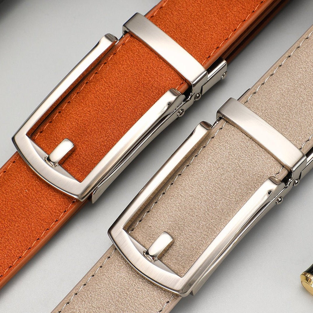Ceinture Homme Suédée à Boucle Automatique , modèle Martin - La Boutique de la Ceinture