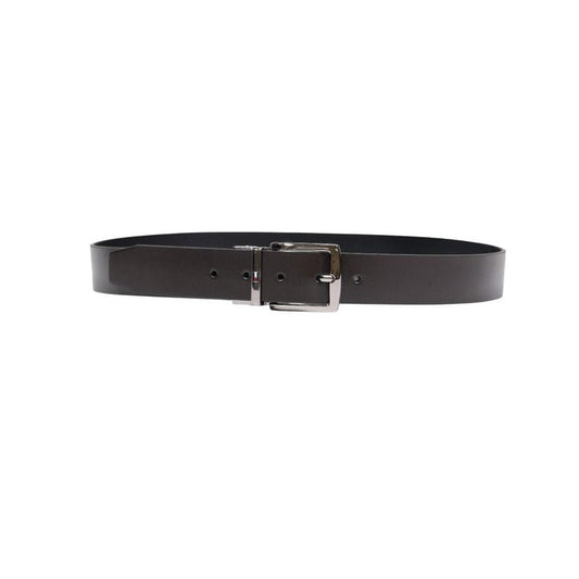 Ceinture Homme Tommy Hilfiger en Cuir Marron avec Boucle Métallique - La Boutique de la Ceinture