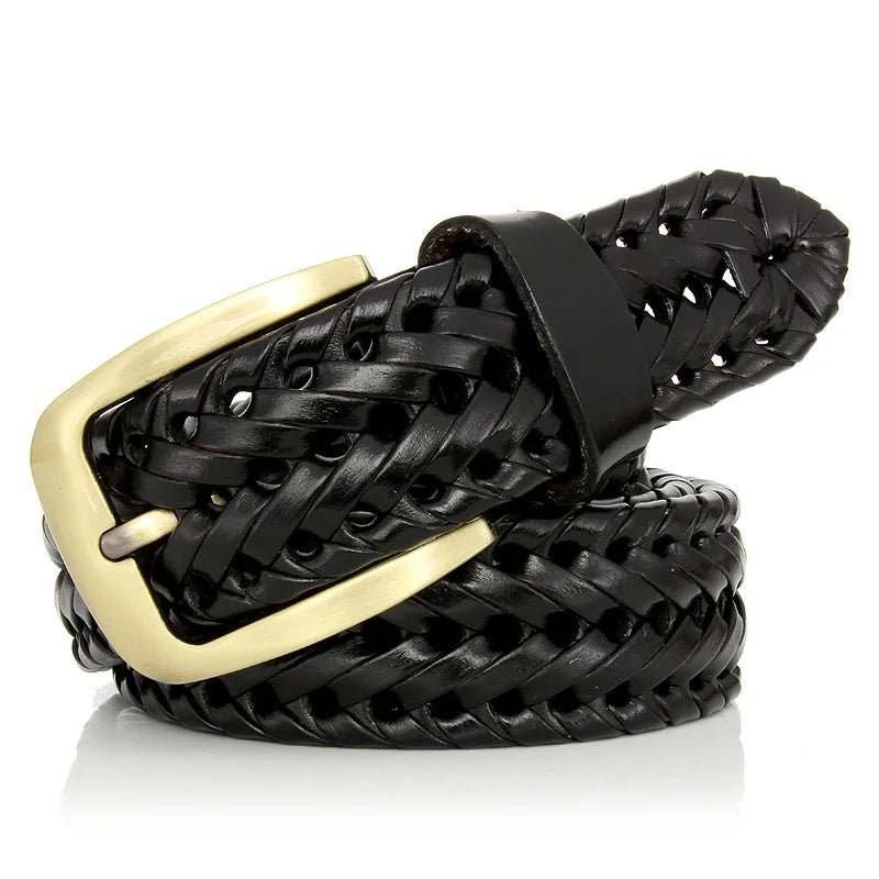 Ceinture Homme Tressée Cuir Vintage, modèle Drello - La Boutique de la Ceinture