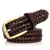 Ceinture Homme Tressée Cuir Vintage, modèle Drello - La Boutique de la Ceinture