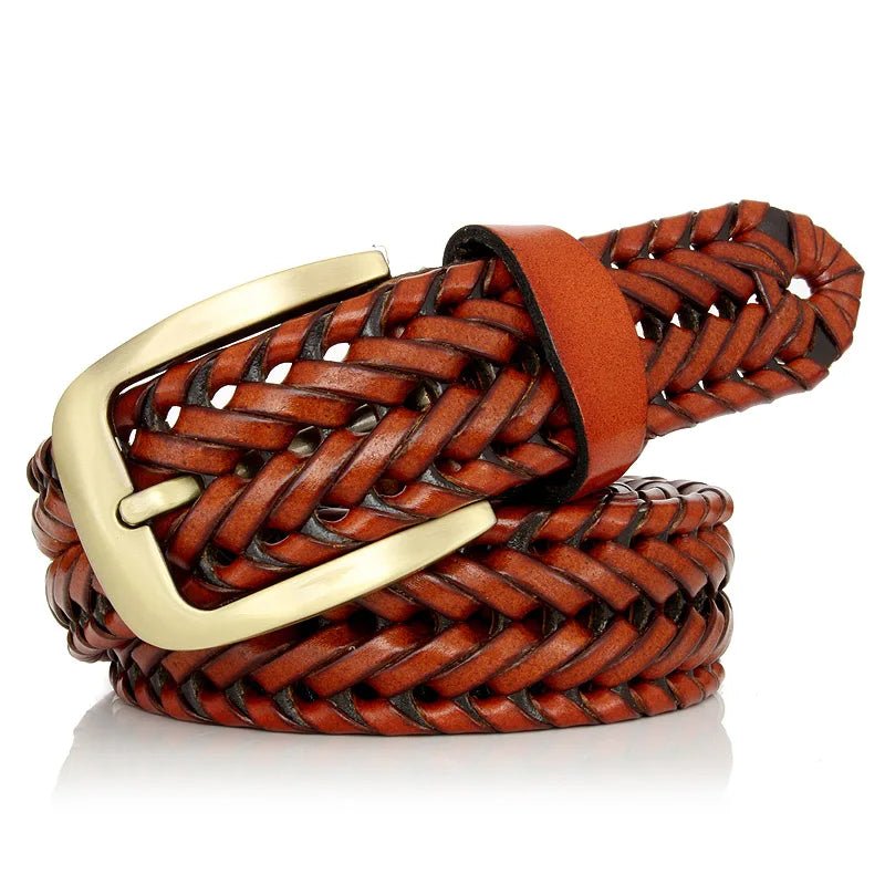 Ceinture Homme Tressée Cuir Vintage, modèle Drello - La Boutique de la Ceinture