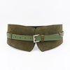 Ceinture large femme effet suédine structurée - La Boutique de la Ceinture