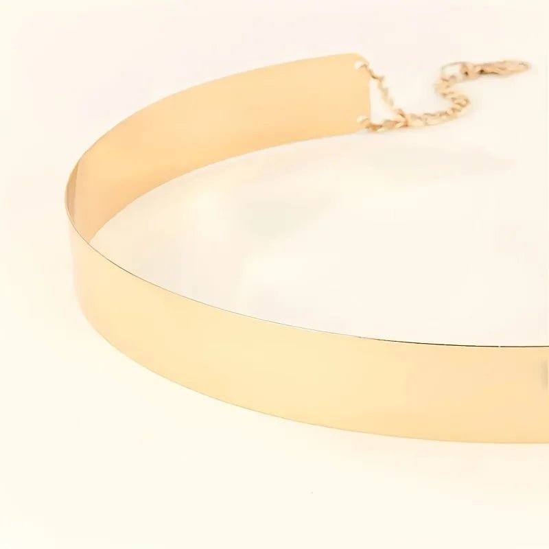 Ceinture Métallique Femme Dorée Élégance Couture, modèle Cléo - La Boutique de la Ceinture