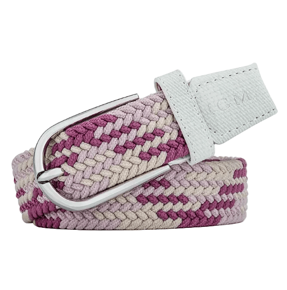 Ceinture tressée élastique pour femme, modèle Marianna - La Boutique de la Ceinture