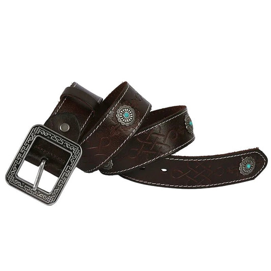 Ceinture Western en cuir, homme ou femme, modèle Daksha - La Boutique de la Ceinture