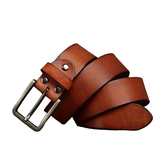 Ceinture cuir homme classique rivetée modèle Marlo