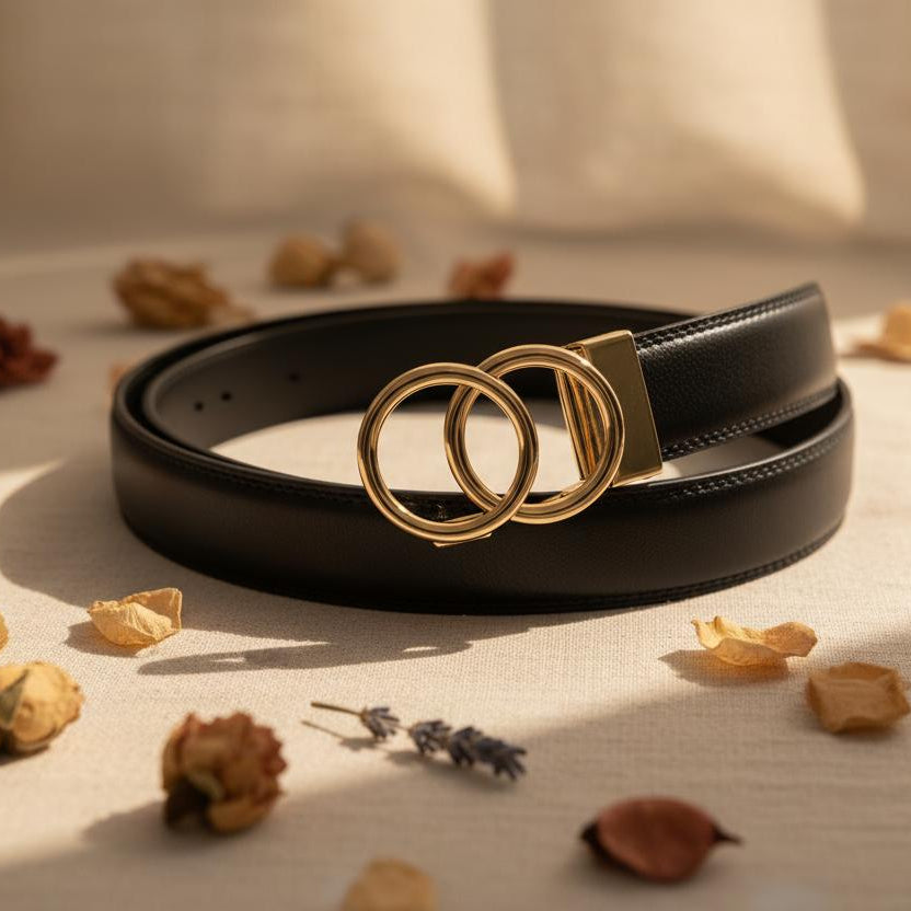 Ceinture automatique en cuir pour femme modele Lella