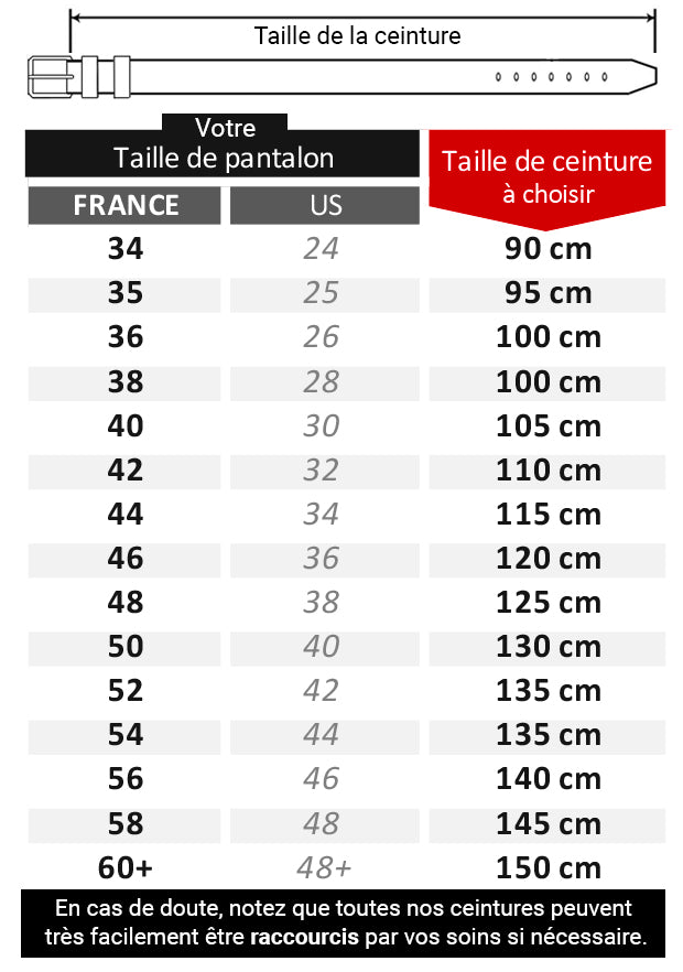 Ceinture 2025 taille l