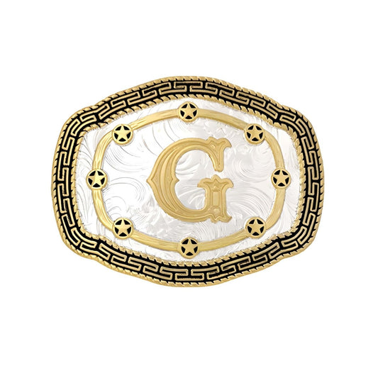 Boucle de ceinture Alphabet, G, modèle Grishka - La Boutique de la Ceinture