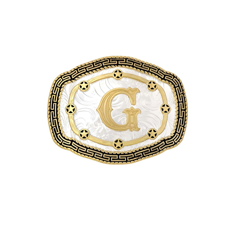 Boucle de ceinture Alphabet, G, modèle Grishka