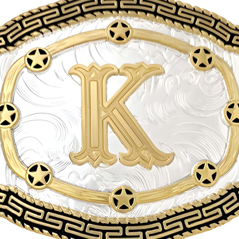 Boucle de ceinture Alphabet, K, modèle Kay