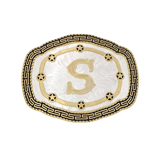 Boucle de ceinture Alphabet, S, modèle Swan - La Boutique de la Ceinture