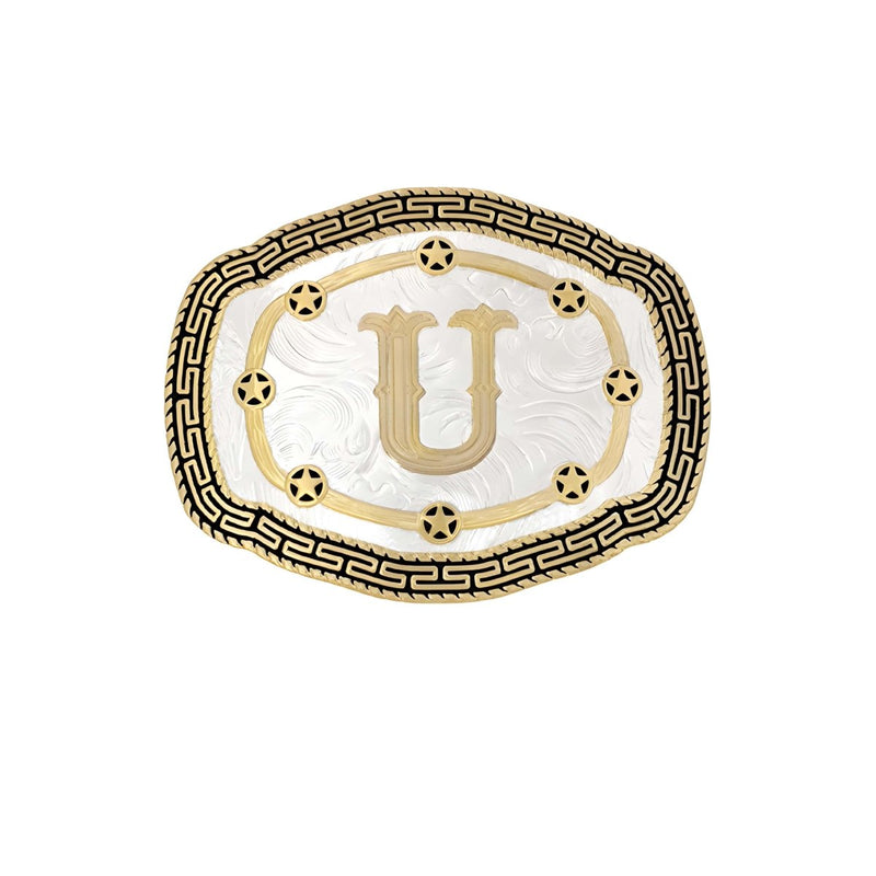 Boucle de ceinture Alphabet, U, modèle Urijah