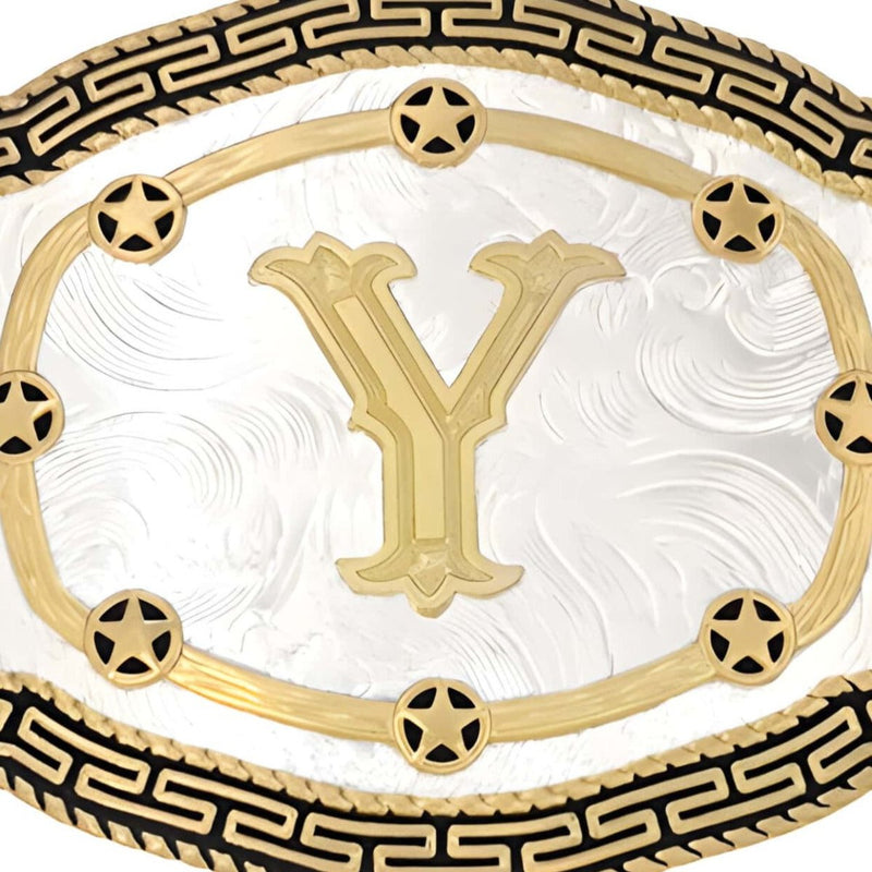 Boucle de ceinture Alphabet, Y, modèle Yael