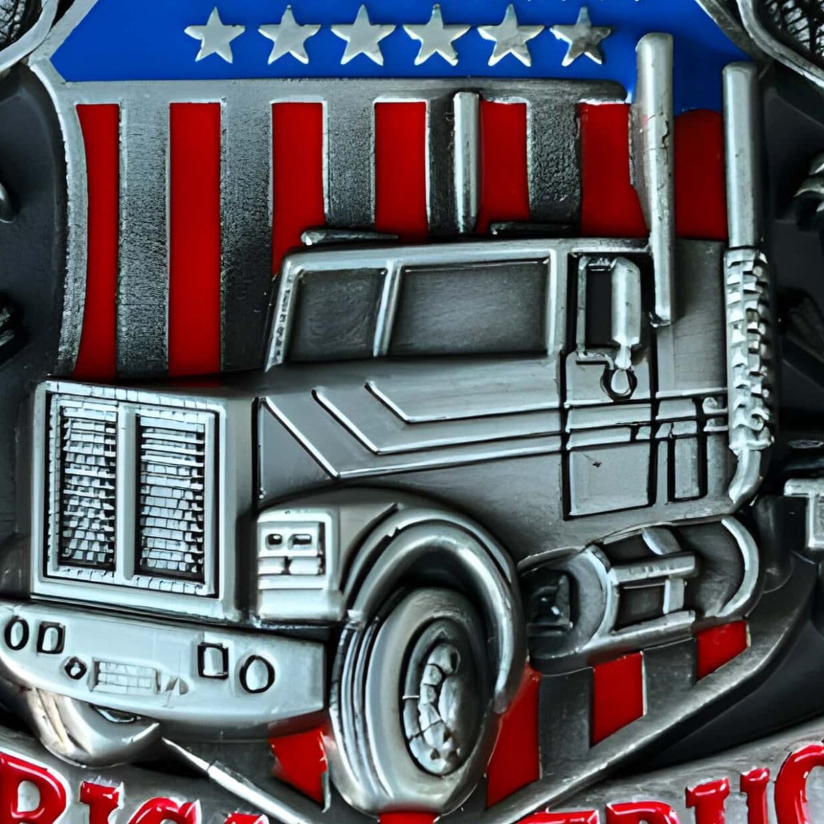 Boucle de ceinture Américaine, "American Trucker", modèle Uriah - La Boutique de la Ceinture