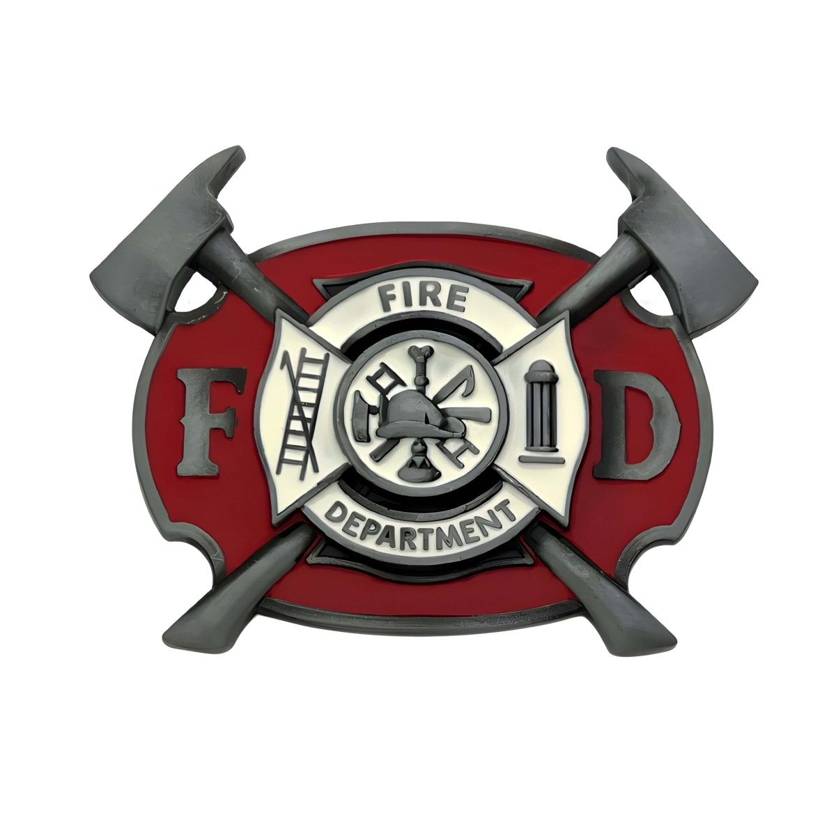Boucle de ceinture Américaine, Fire department, modèle Ricky - La Boutique de la Ceinture