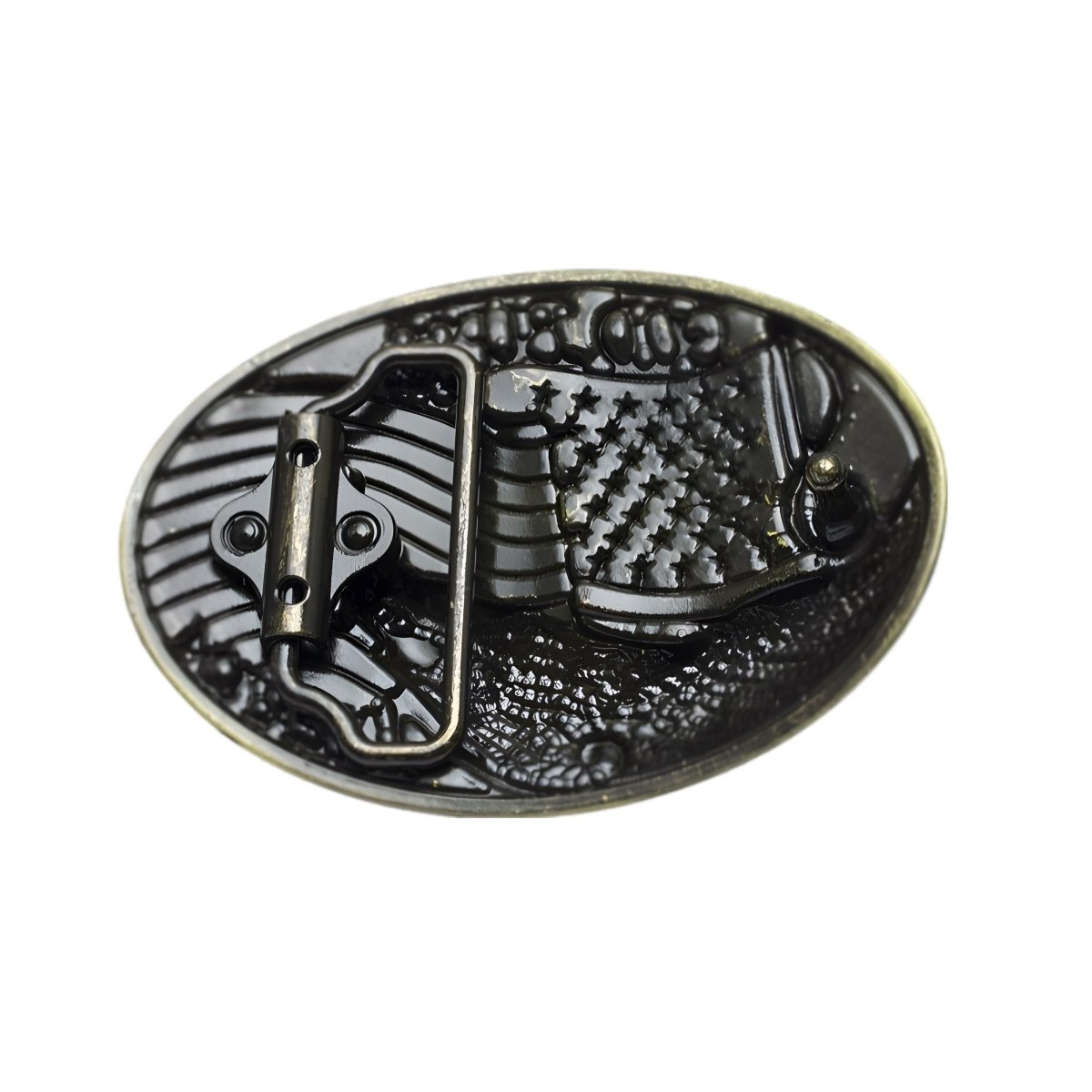 Boucle de ceinture Américaine, aigle doré, modèle Will - La B Boucle de ceinture Américaine, aigle doré, modèle Will - La B