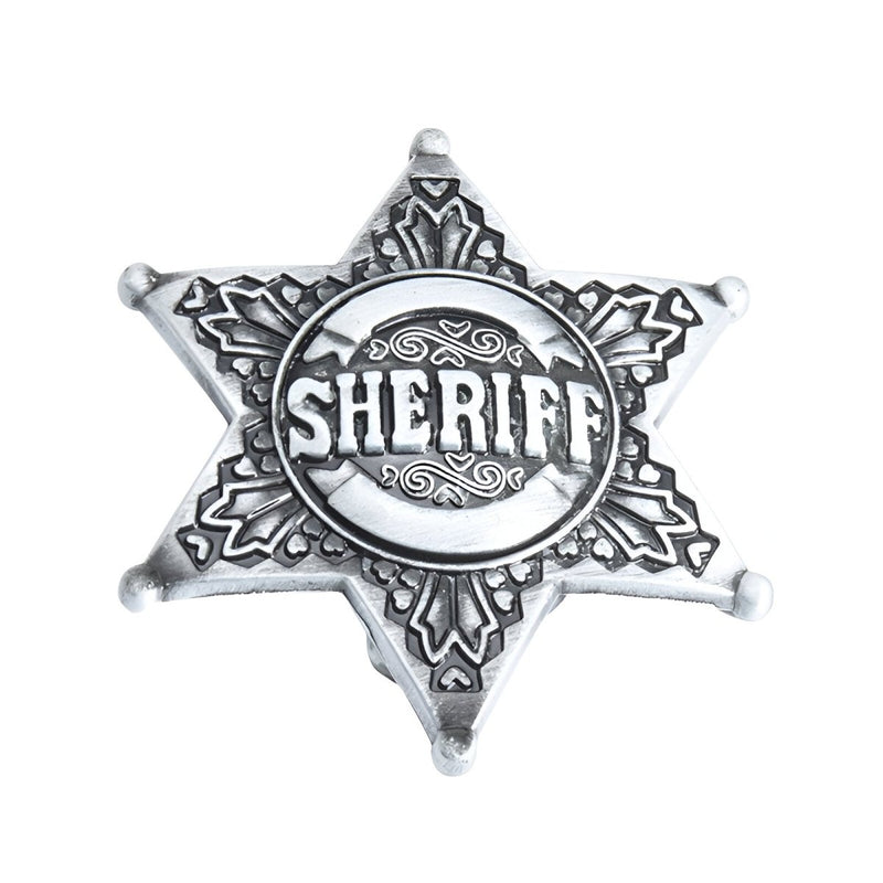 Boucle de ceinture Américaine, insigne de Sheriff, modèle Steven