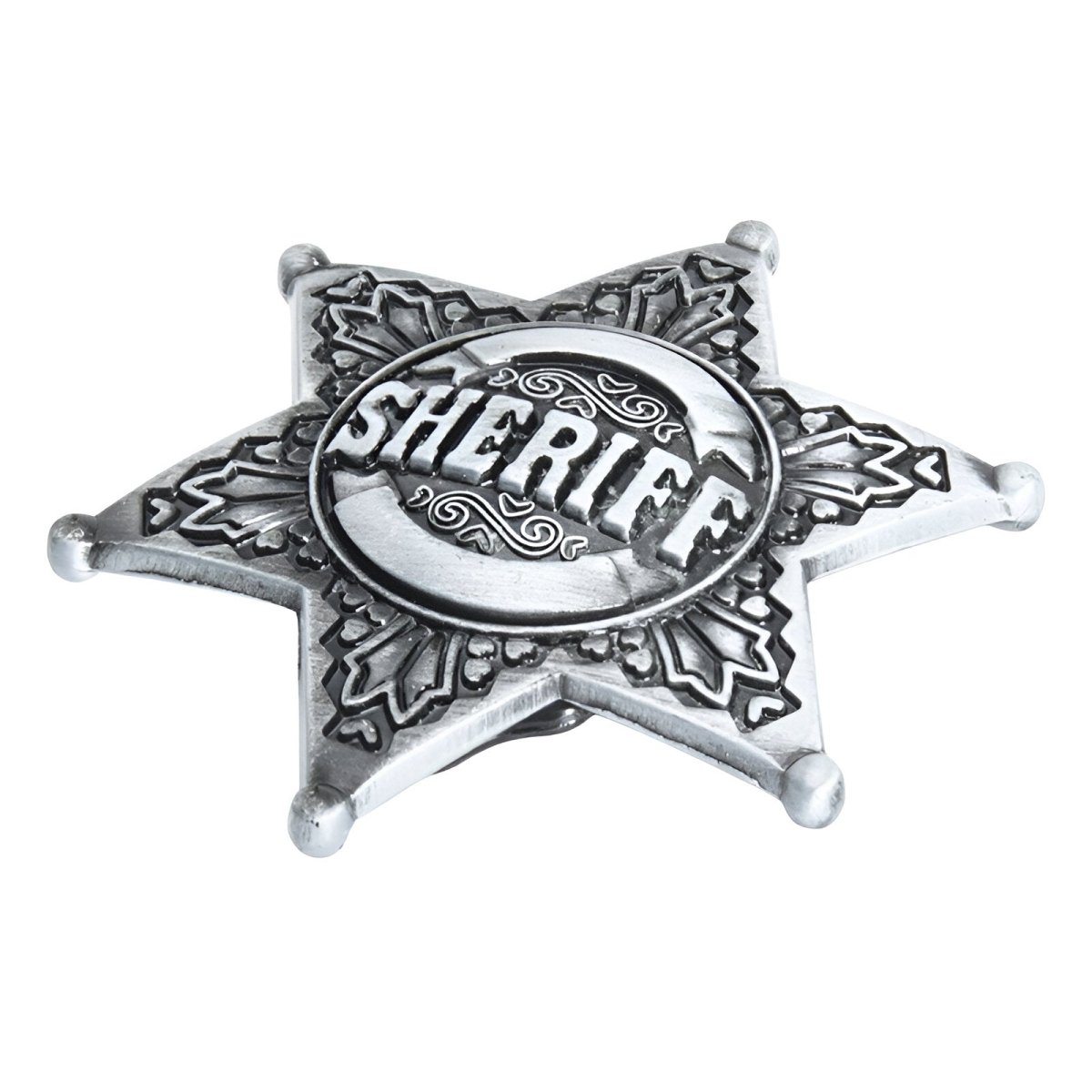 Boucle de ceinture Américaine, insigne de Sheriff, modèle Steven - La Boutique de la Ceinture