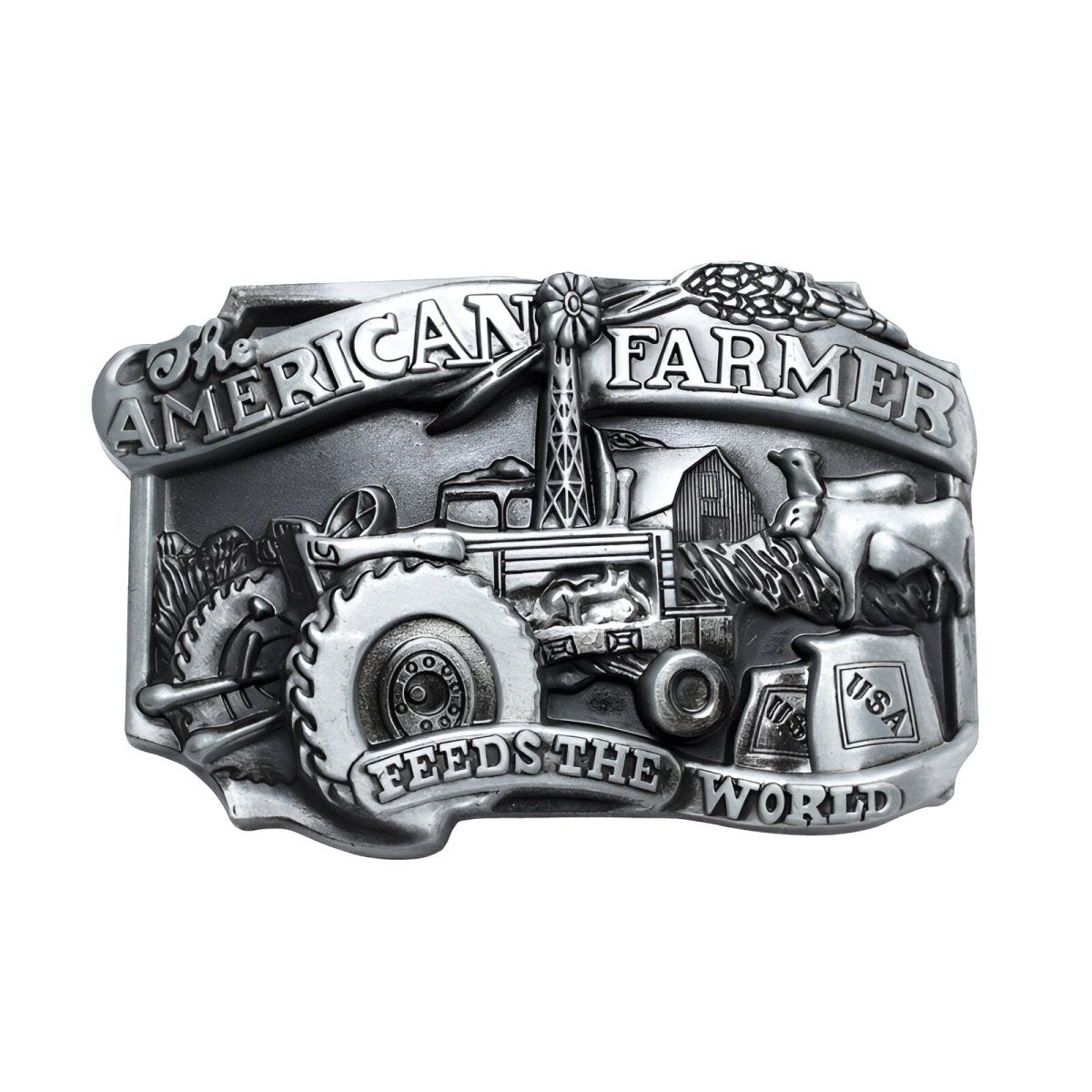 Boucle de ceinture Américaine, "The American Farmer", modèle Rowan - La Boutique de la Ceinture