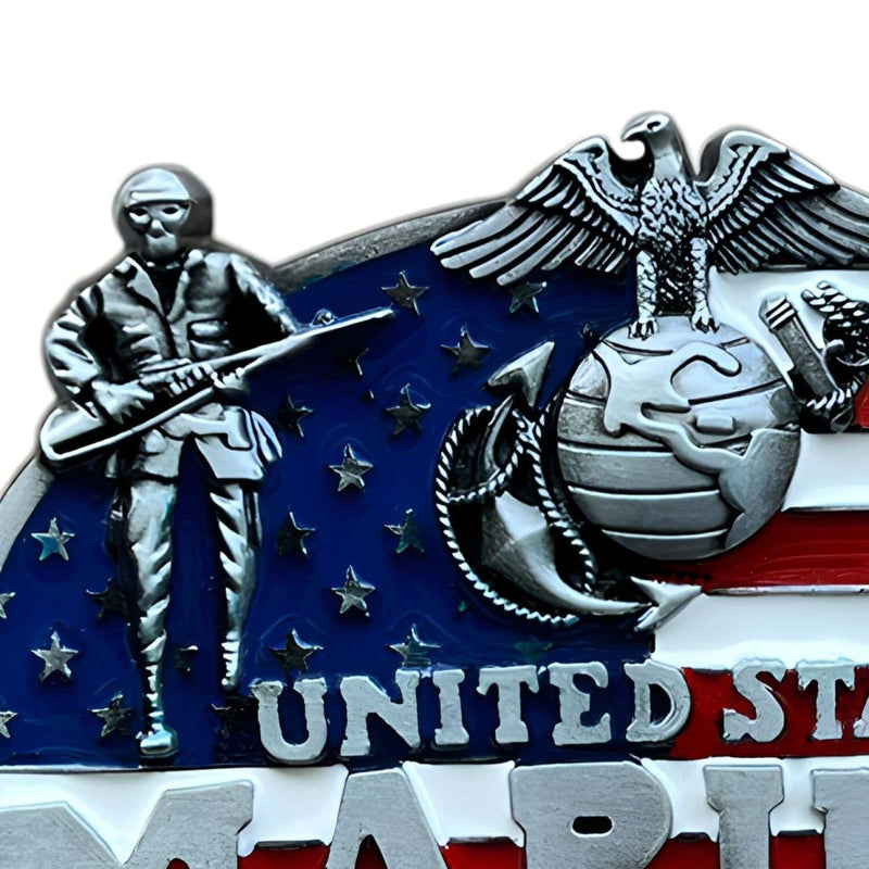 Boucle de ceinture Américaine, US Marines, modèle Skyler