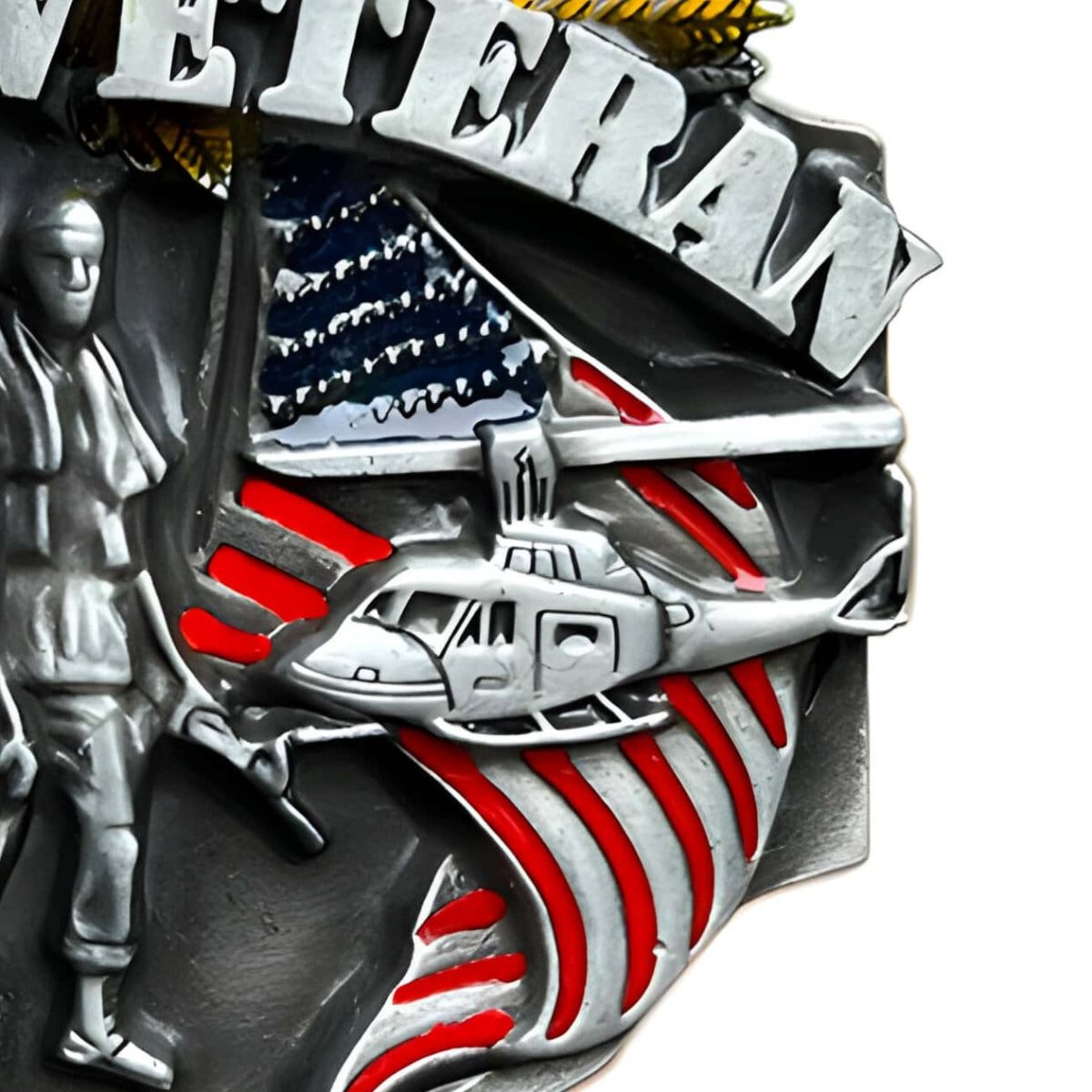 Boucle de ceinture Américaine, "Vietnam Veteran", modèle Koda - La Boutique de la Ceinture