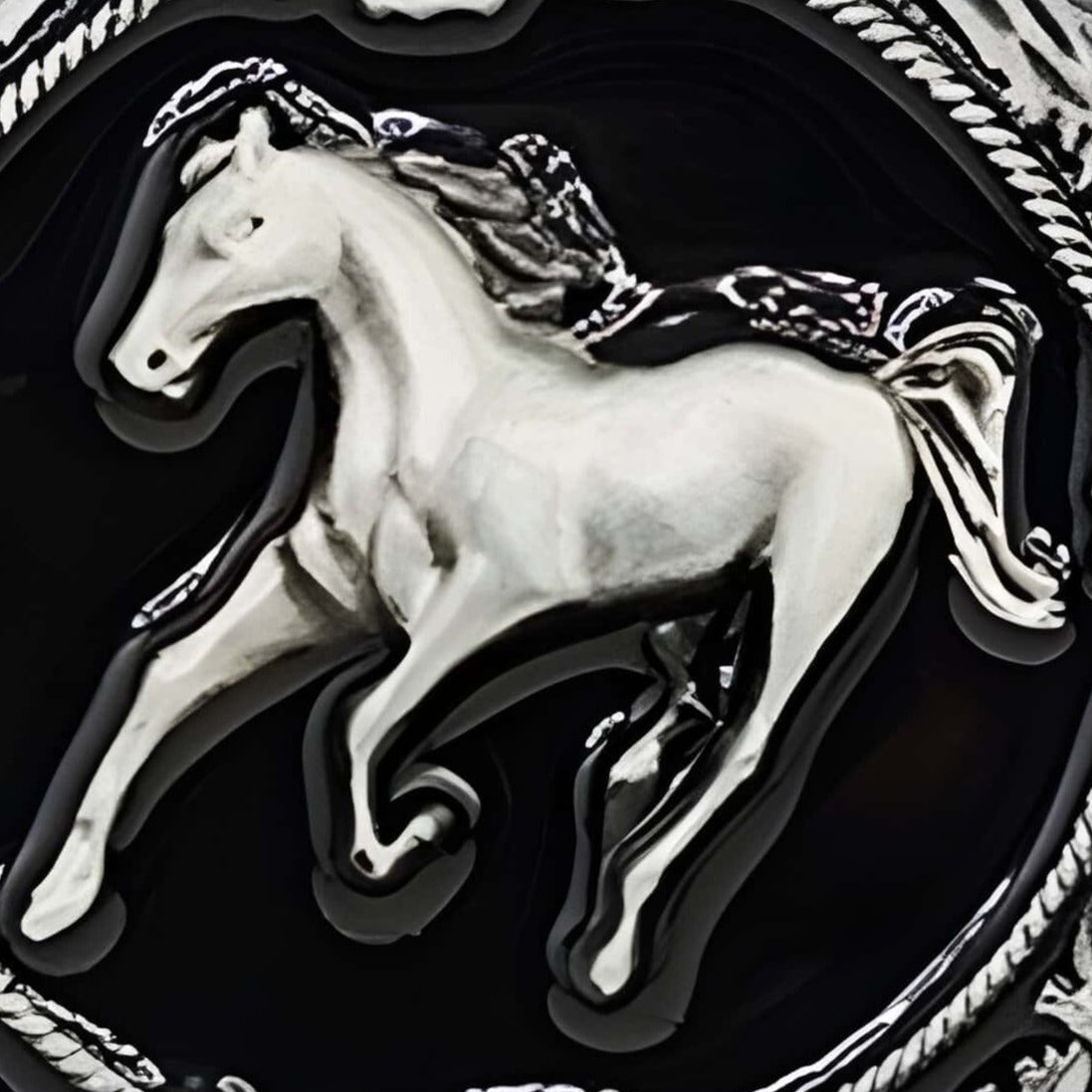 Boucle de ceinture Animal, cheval, modèle Olin - La Boutique de la Ceinture
