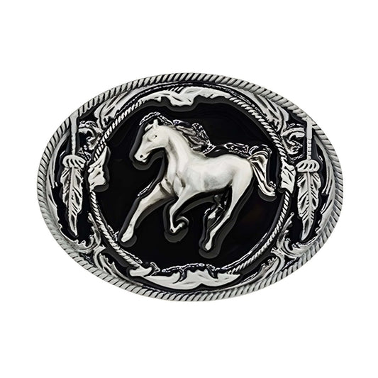 Boucle de ceinture Animal, cheval, modèle Olin - La Boutique de la Ceinture