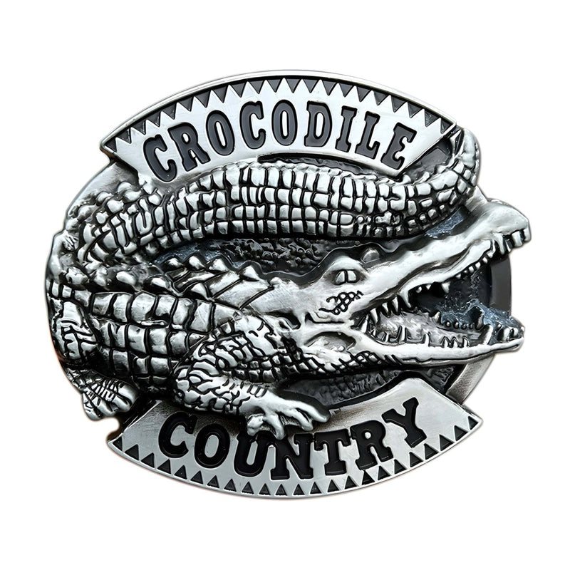 Boucle de ceinture Animal, crocodile country, modèle James