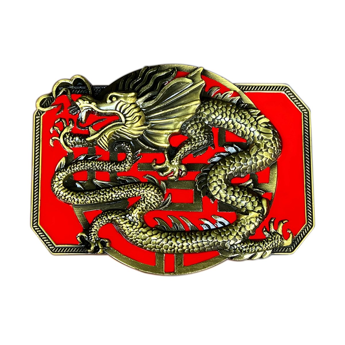 Boucle de ceinture Animal, dragon asiatique, modèle Bruce - La Boutique de la Ceinture