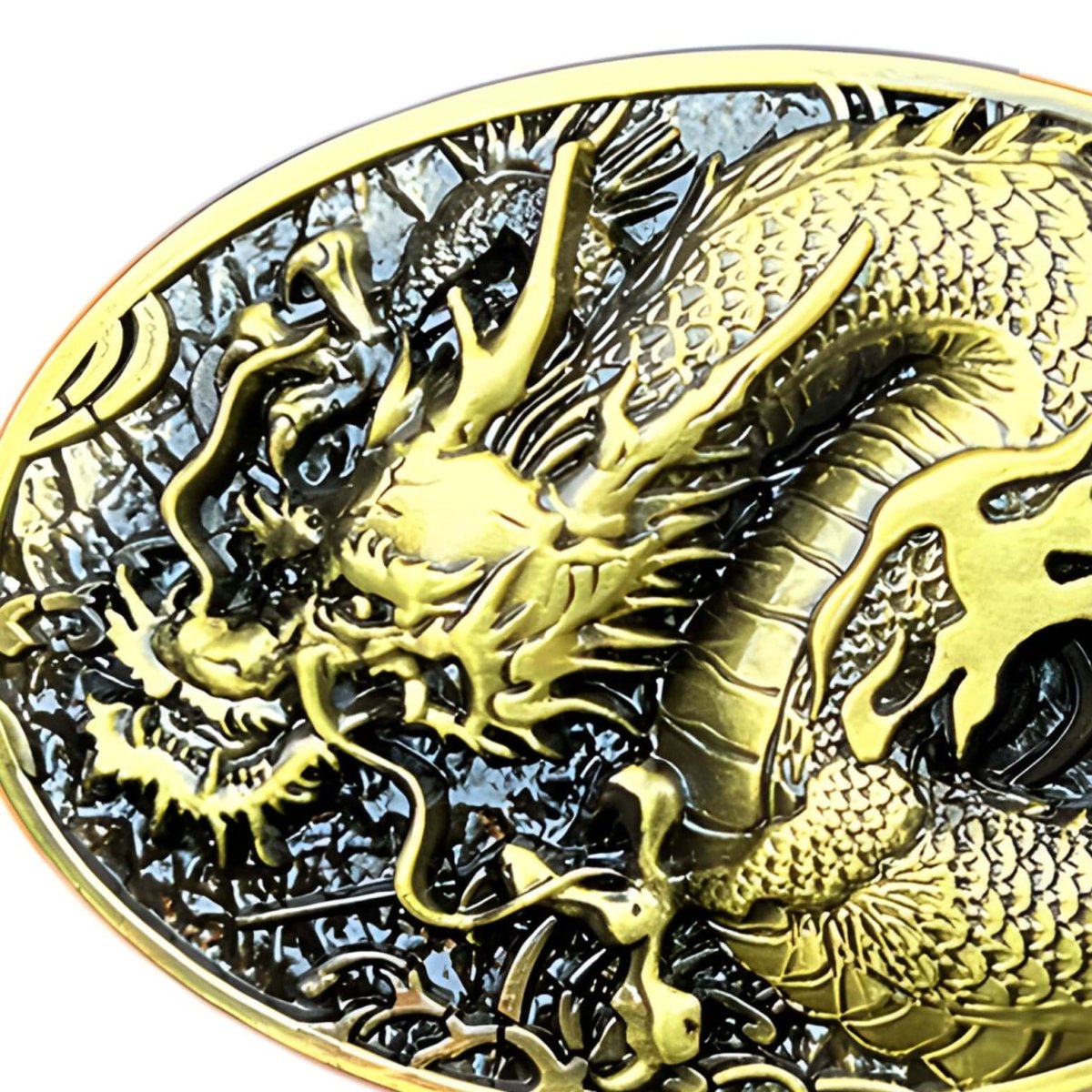 Boucle de ceinture Animal, dragon asiatique, modèle Jerry - La Boutique de la Ceinture