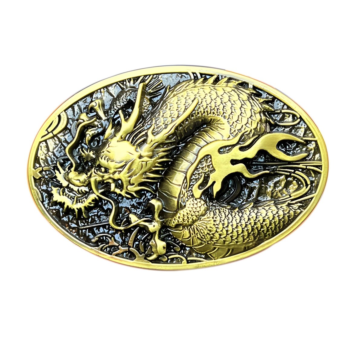 Boucle de ceinture Animal, dragon asiatique, modèle Jerry - La Boutique de la Ceinture