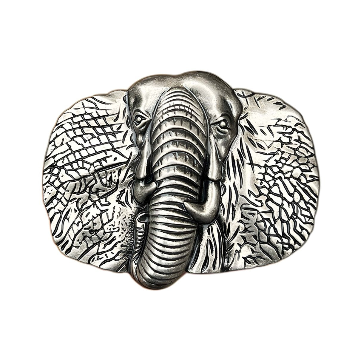 Boucle de ceinture Animal, tête d'éléphant, modèle Terry - La Boutique de la Ceinture