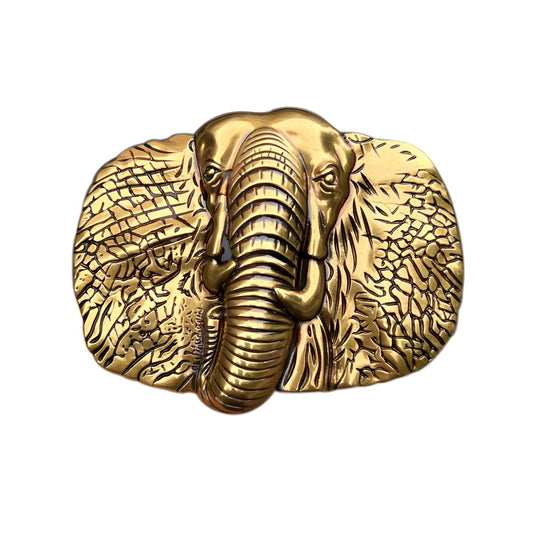 Boucle de ceinture Animal, tête d'éléphant, modèle Terry - La Boutique de la Ceinture
